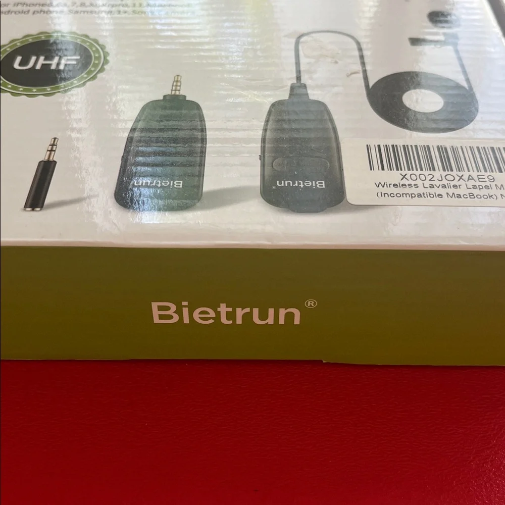 Bietrun Wireless Microphone Headset, UHF Wireless Headset Mic System, 160ft